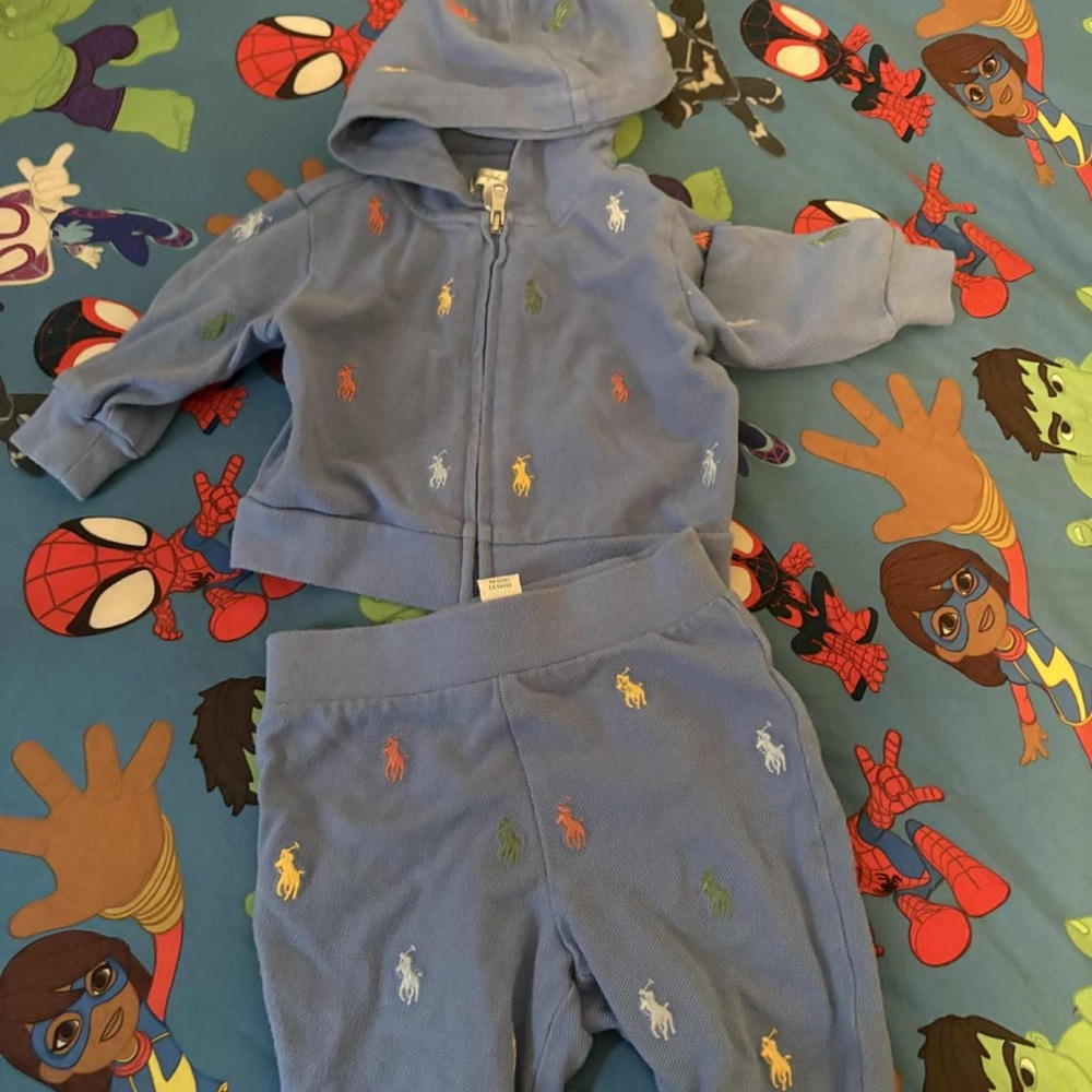 Polo by Ralph Lauren Blue Kids Matching Set